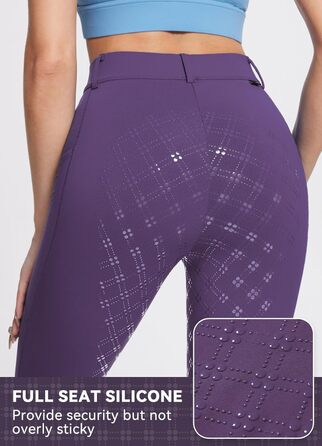 Спортивні штани для верхової їзди жіночі зимові Fleece, Vobesatz, з блискавками, XXL, фіолетовий