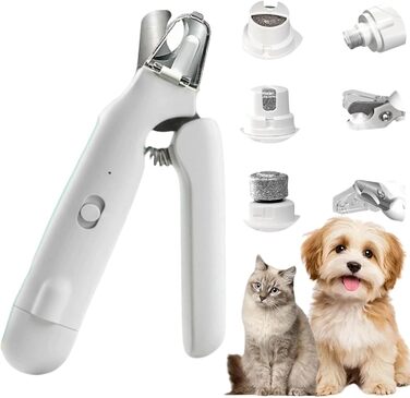 Професійна кусачка для собак 2-в-1 з LED-дисплеєм, тихий мотор, для собак великих, середніх та малих порід