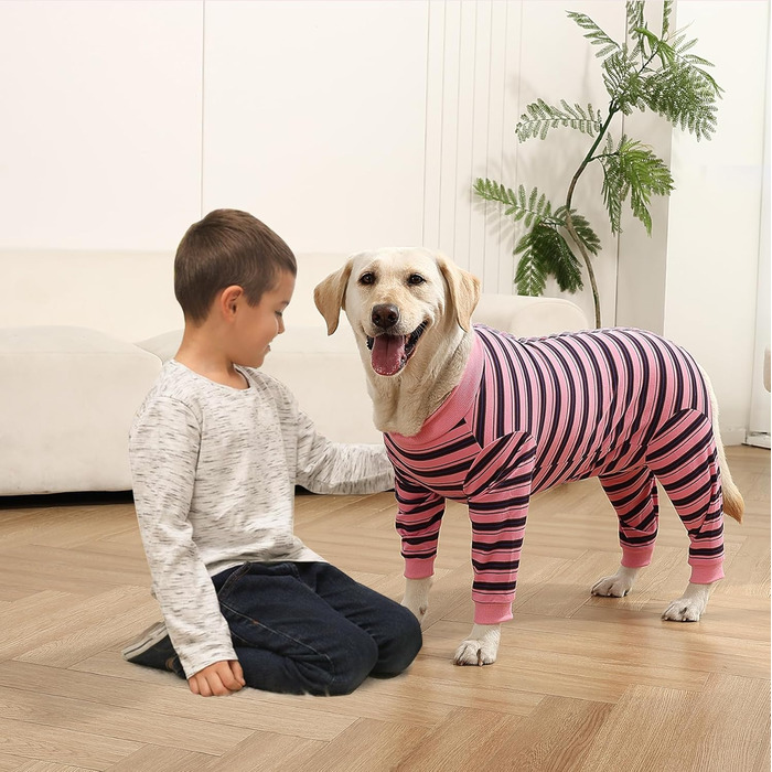 Захисний костюм для собак після операції, для собак та сук, професійний захист ран, дихаючий одяг, XL, світло-рожевий