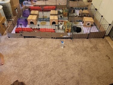 Металеві кубики-органайзери LANGXUN для зберігання, 16 шт. - клітка для дрібних тварин, загон для кроликів, морських свинок, цуценят