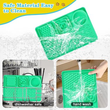 Шлека для собак Cooltto з лотком та шпателем: силіконова підстилка з присосками для миття, грумінгу та догляду за кігтями. Модель C & A