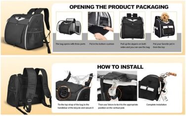 Водонепроникний рюкзак-кошик для собак, велосипедний, переноска для прогулянок на природі