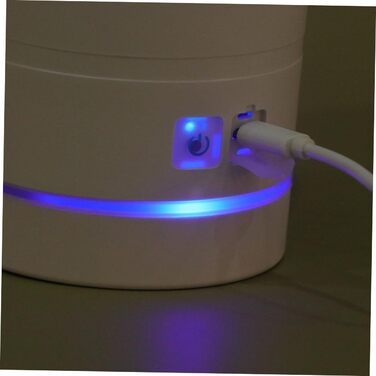 Машина для миття лап тварин Healeved USB, силікон, ротаційна мийка лап для собак і котів, блакитно-білий, 16.4*10.4*2.3 см