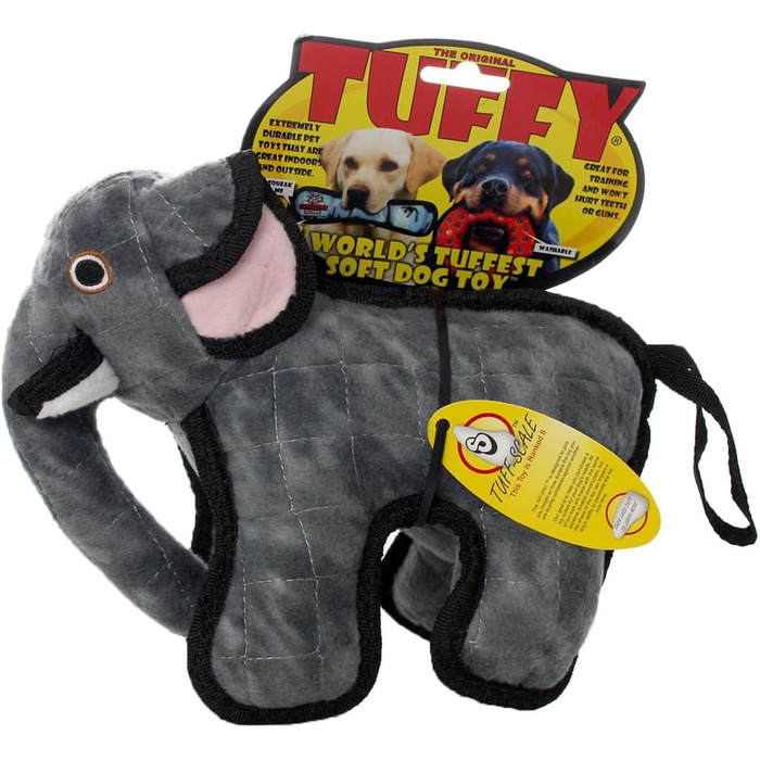 Іграшка для собак Tuffy Zoo Слоненя Junior, плюшева, для малих порід