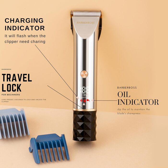 Професійна машинка для стрижки собак BarberBoss: набір для грумінгу, машинка для котів, стрижка для густого хутра