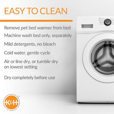 Електричне лежанка-печера для котів K&H Pet Products, сіра з геометричним візерунком, 43,2x38,1x33 см