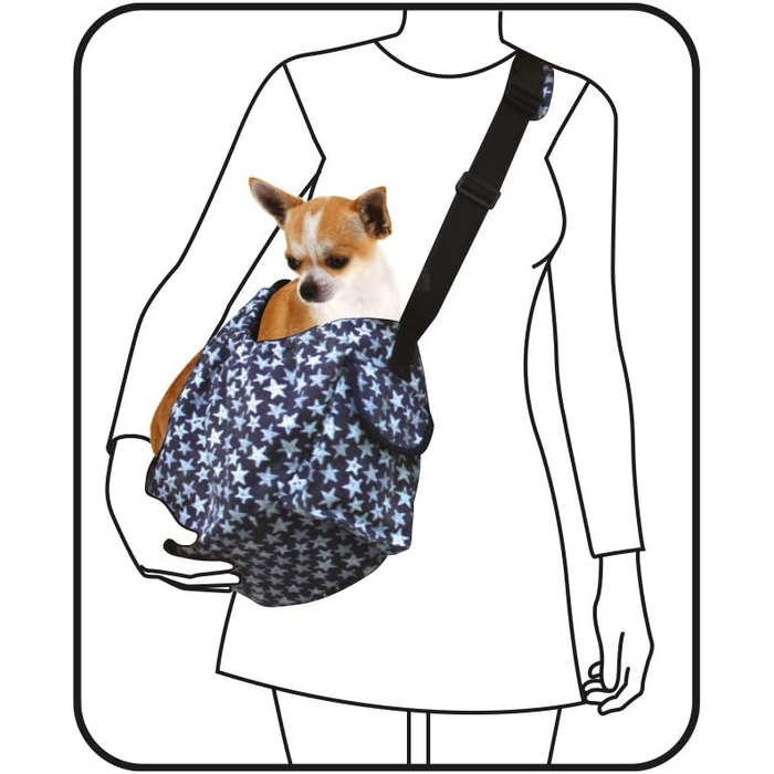 Сумка-переноска для собак та котів Croci Leisure, блакитна, 41x26x17 см