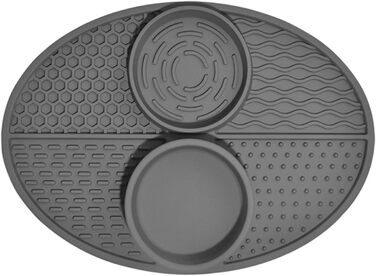 Килимок для повільного годування тварин Greabuy: для собак, котів, силікон, покращує травлення, зелений (сірий)