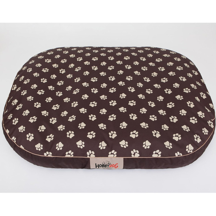 HobbyDog Овальний лежак для собак з підстилкою та іграшкою, лежанка-рушник, підстилка для собак, килимок для собак, спальне місце (XXL 130x100 см)