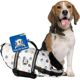 Жилет для плавання собак Paws Aboard, розмір Small. Стильний жилет для собак для плавання та катання на човні.