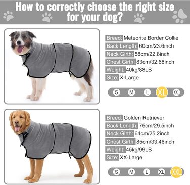 Рушник для собак HezzLuv: ультрапоглинаючий, з мікрофібри, для швидкого висушування, сірий