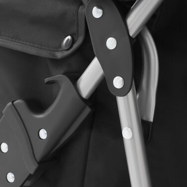 Ківш для собак та котів 2в1, розкладний, до 15 кг, чорний. З відкидним дахом, коліщата, відкидний кошик, сітчасті вікна, тримач для напоїв. Підходить для собак та котів до 16 дюймів.