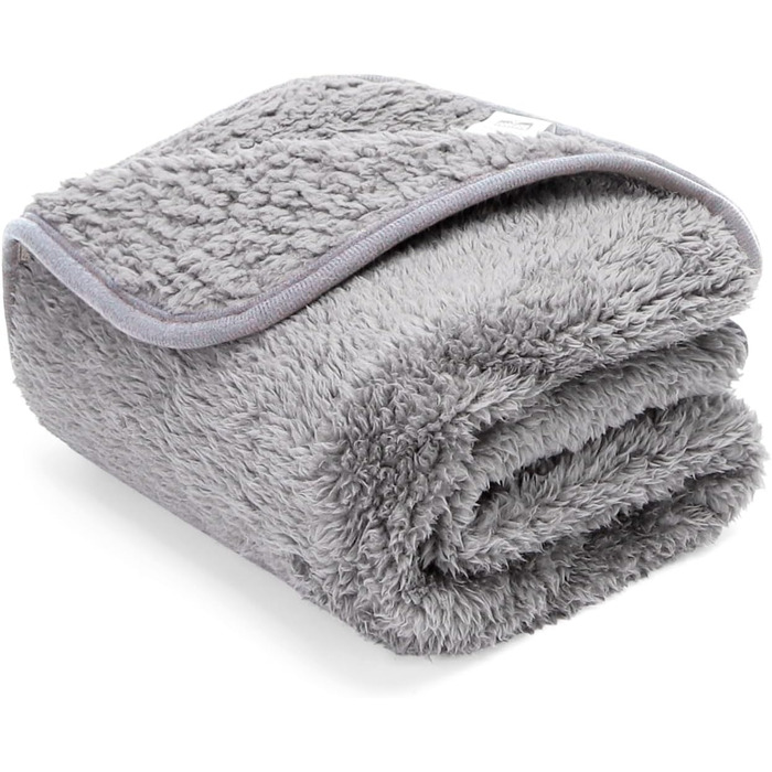 М'яка флісова підстилка для собак і котів Nobleza, 160 x 120 см, світло-сіра