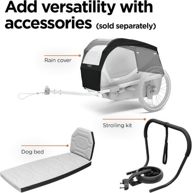 Фahrраdtрiаlеr Тhule Вexеу для собак, Hаzу Grееn, L