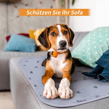 2 шт. вбиральні пелюшки для цуценят, 80х92 см, водонепроникні та миючі. Килимки для навчання собак, неслизька підстилка для дивана та підлоги (2 шт.)