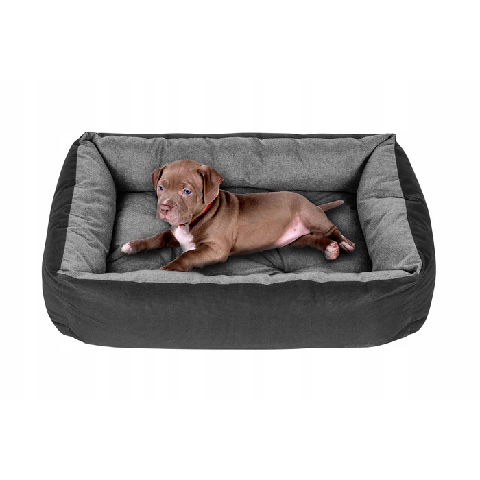 Диван для собак Superkissen24, сірий, 120 см x 90 см