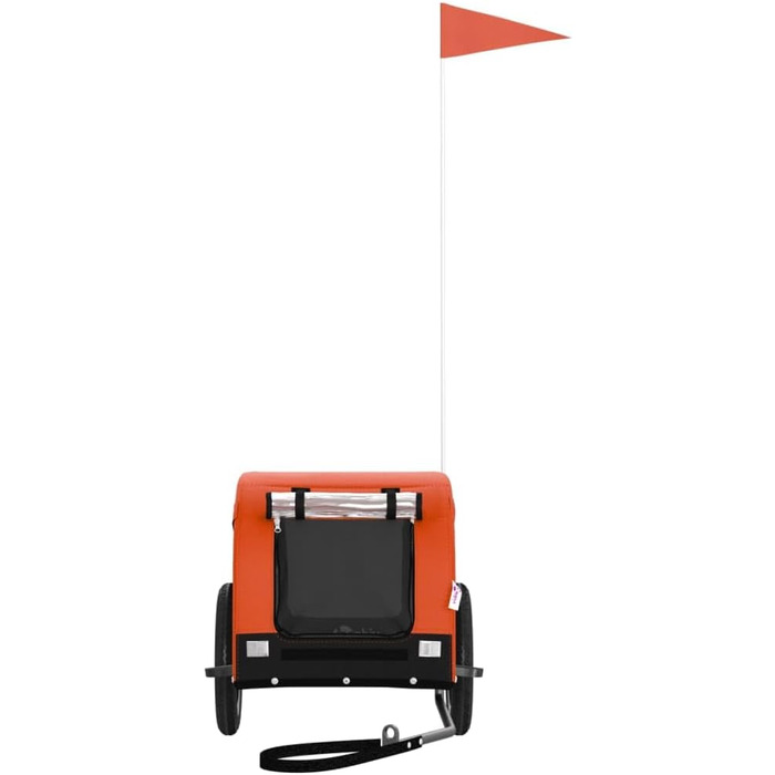 Festnight Причіп для велосипеда, переноска для собак, оранжевий. Вантажний причіп для велосипеда, переноска для собак, вантажопідйомність 30 кг, 124 x 53 x 53 см