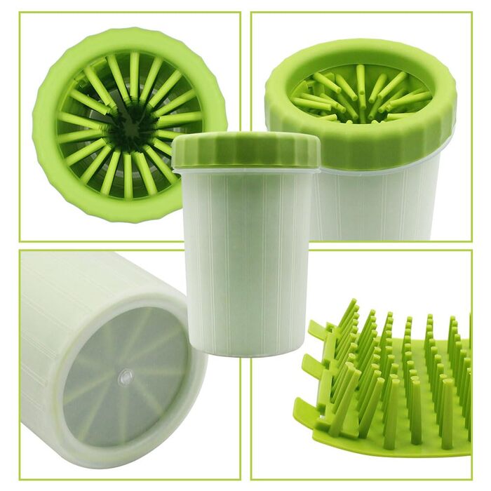 Силіконовий очищувач лап для собак, щітка для миття лап, видалення бруду та сміття, для великих собак, 1 шт.