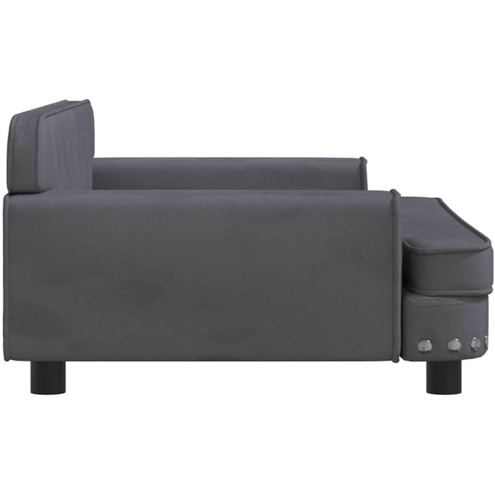 Килимок для собак VidaXL, м'який лежак для тварин, лежанка-софа для маленьких собак та котів, світло-блакитний велюр