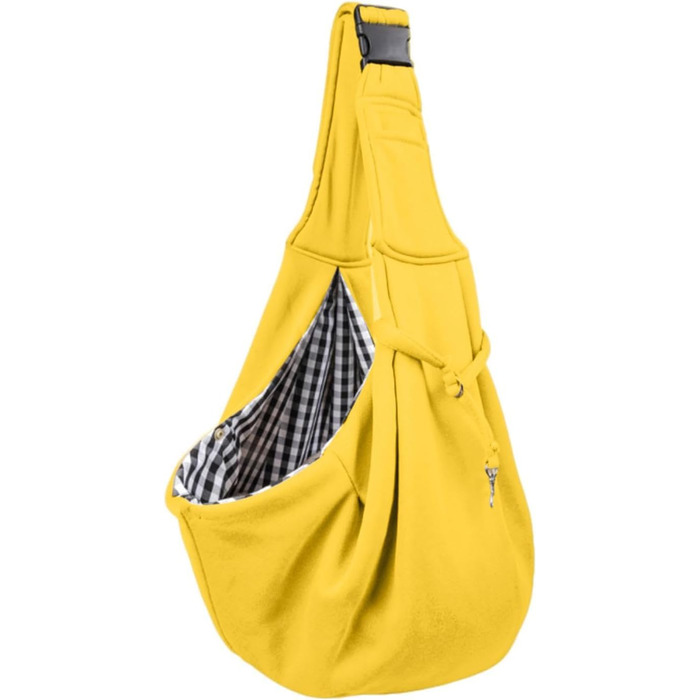 Жовта переноска для собак - переноска для маленьких собак, цуценят, з регульованим ременем для прогулянок та подорожей