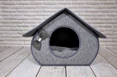 Будиночок-ліжечко SjestaPupila для собак та котів, розмір M (35x32 см)