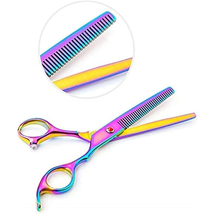 Професійна ножиця для грумінгу собак, вигнута та пряма, набір ножиць для догляду за собаками, 7 дюймів