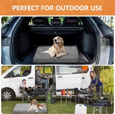 Ортопедичне ліжко для собак Medium, Memory Foam, 75x50x7 см