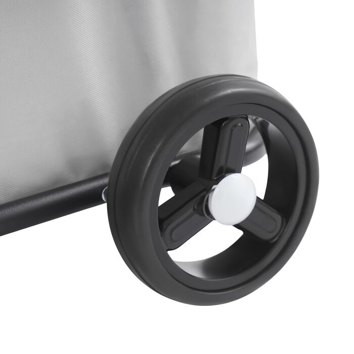 Візок для собак та котів Mini Hundewagen, сірий, до 10 кг, розкладний, з висувним ручками