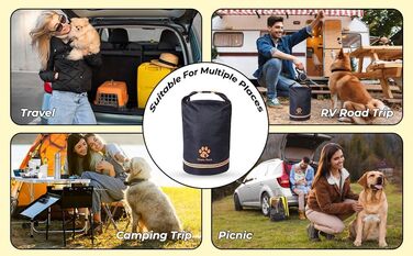 Сумка-переноска для тварин Maple Rock, 20 л, для подорожей, кемпінгу, з контейнером для корму, 84 чашки