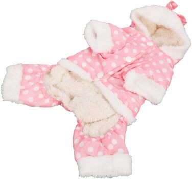 Теплий зимовий одяг для собак, теплий та потовщений зимовий одяг для собак, одяг для собак, дружній до шкіри, цілісний одяг з капюшоном для домашніх тварин у холодну погоду для маленьких, середніх собак