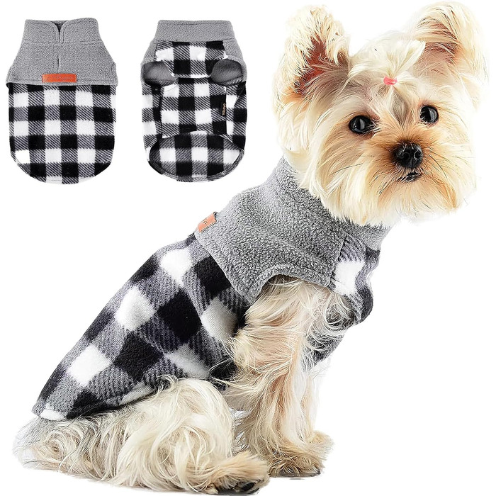 Світшот для собак маленьких порід, чорно-білий, розмір M, для дівчаток та хлопчиків, підходить для Чихуахуа, Йоркширського тер'єра та інших