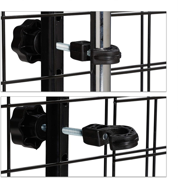 Сітка для собак у машину Relaxdays, універсальна, регульована ширина, чорна, 40 x 92-157 см