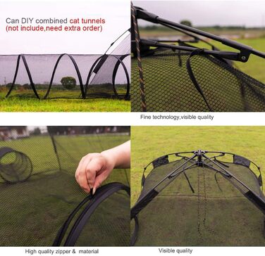 Кішка, собака, кролик: переносне велике намет-будка для тварин, 2 двері, чорний колір