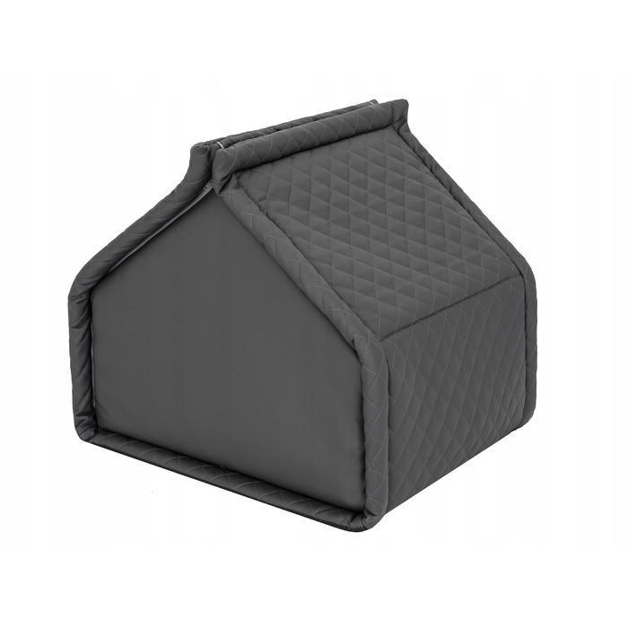 Маленька будка для собак або котів, лежак з дахом та матрацом, 42x32 см