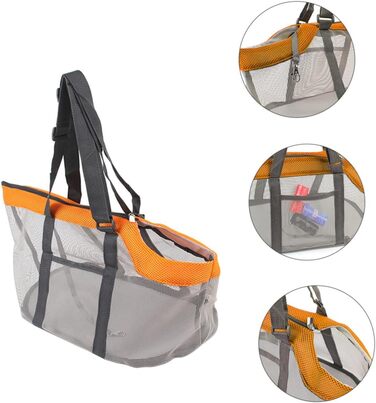 Дихаюча переноска для тварин Galpada з нейлону, для собак середніх та маленьких порід, з регульованим плечовим ременем, для прогулянок, подорожей та покупок