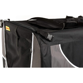 Транспортна переноска для собак CoolPet Box, 82x59x59 см, чорна. Складана переноска-будка для собак, автобокс, клітка для перевезення