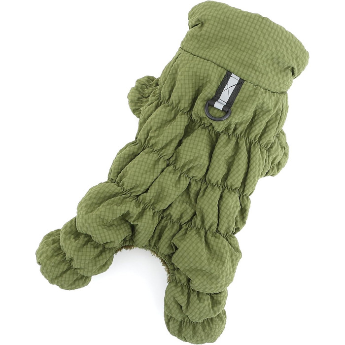 Зимовий теплий комбінезон для собак, водонепроникний, з флісовою підкладкою, для маленьких порід (Йоркширський тер'єр, Чихуахуа), XL, зелений