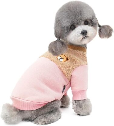 Зимнє обладнання для собак: тепла куртка для собак вагою до 8.8 кг, колір рожевий