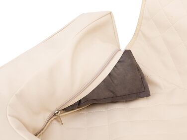 Автоматик для собак та котів: подушка-підстилка на заднє сидіння авто, 42x55 см, бежевий екошкіра