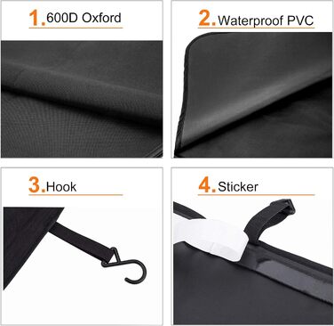 Захист вантажного простору CICMOD для собак: антиковзаюча підстилка в багажник авто (чорний)