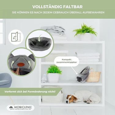 Кішкам - затишок: лежанка-гніздо Mobiclinic® Pets, сучасний дизайн, легко прати, зручне крісло