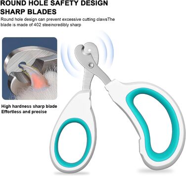 Ножиці для кігтів котів та дрібних тварин (зелені)