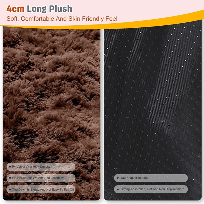 PETCUTE Лежанка для собак, м'яка та тепла, великі породи, велика (40x40 см, темно-коричневий)