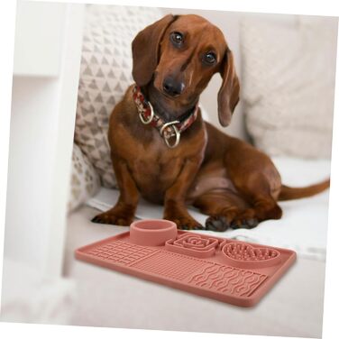 Гумова килимок для собак з присосками, неслизький, великий, силіконовий, для повільного годування, аксесуар для цуценят та собак