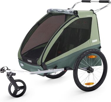 Причіп для велосипеда Thule Coaster Xt, 2 місця, зелений, унісекс