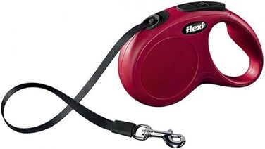 Рулетка для собак Flexi New Classic M, стрічка 5 м, червона, до 25 кг