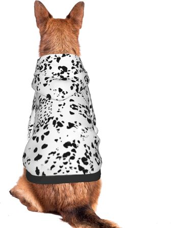 Світшот з капюшоном для собак Далматинець, M (12-20 фунтів), костюм на Хелловін