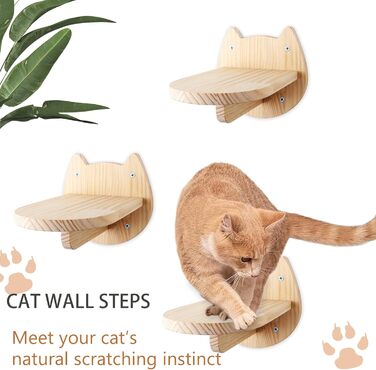 Сходи для котів DaizySight на стіну: комплекс для лазіння, ігор та відпочинку (3 сходинки)
