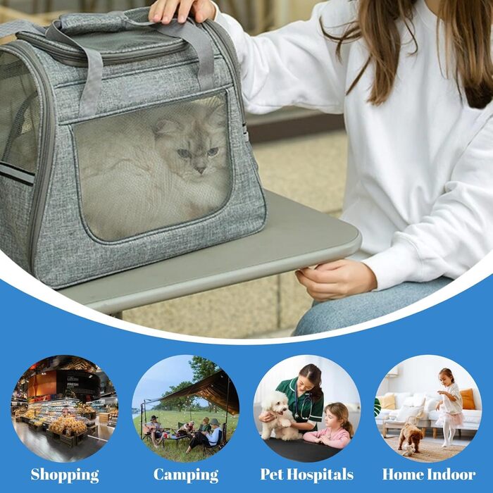 Транспортна сумка для кота на колесах 2 в 1: ідеальна для подорожей, ветеринара, авто, поїздів та літаків