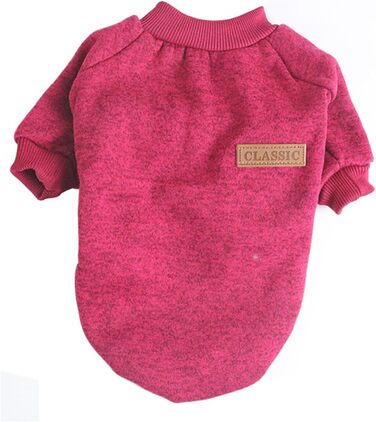 Теплий собачий светр для осені/зими (бордовий, 2XL)